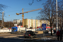 Výstavba metra V. A (Dejvická – Motol), staveniště E2 Veleslavín, Praha 6